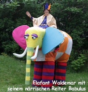 Stelzengroßfigur Elefant