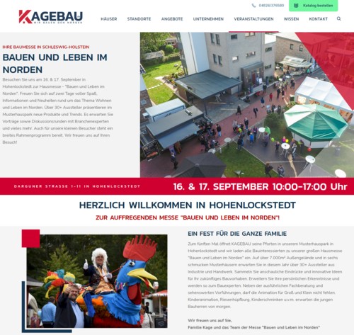 KAGE Bau Messe Wohnen und Leben im Norden Hohenlockstedt