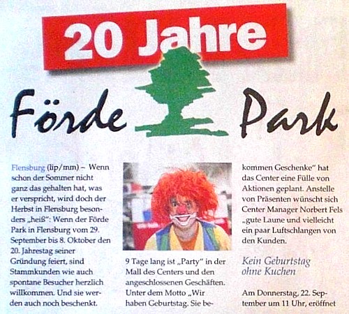 Fördepark Flensburg Jubiläumsfest