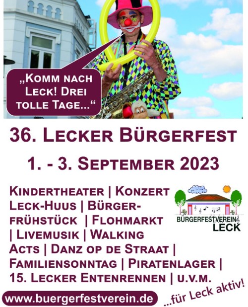 Brgerfest Haupstraenfest in Leck