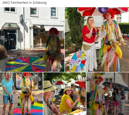 AWO Familienfest in Schleswig mit Spaßmacher-Clown Öern